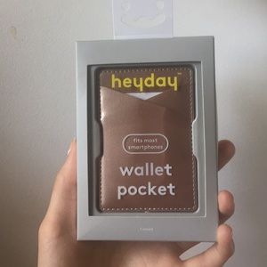 Heyday rose gold wallet pocket for phone 👛📱